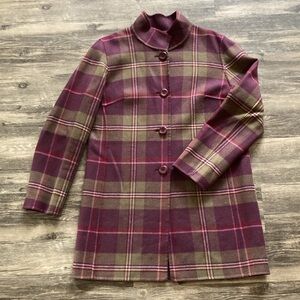 Pendleton wool plaid pea coat. Size M